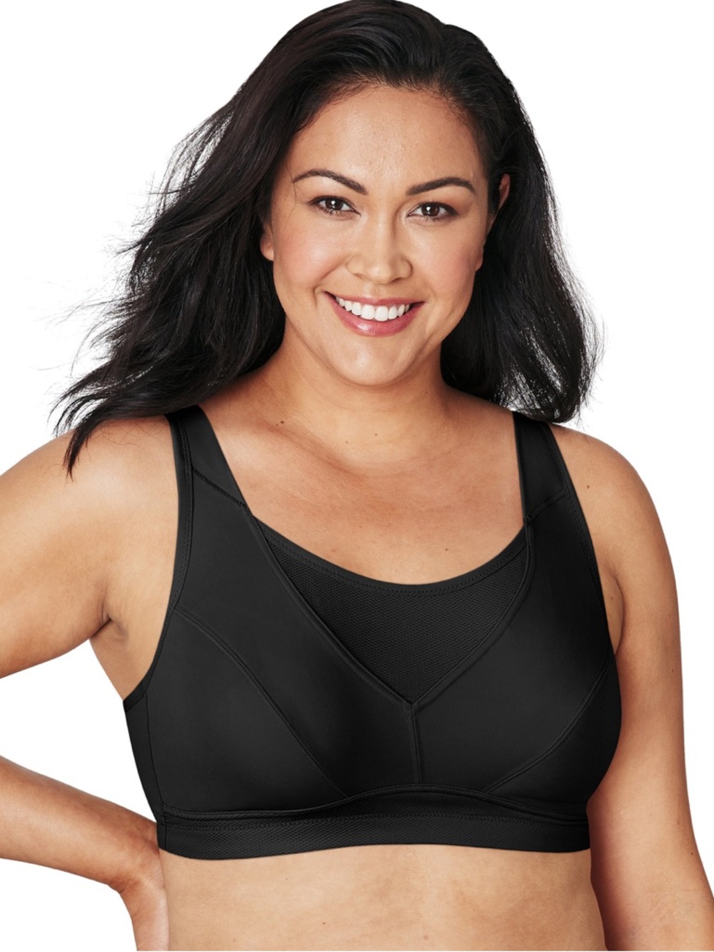 Women S Playtex Bounce Control Wire Free Sports Bra (Black 40D)